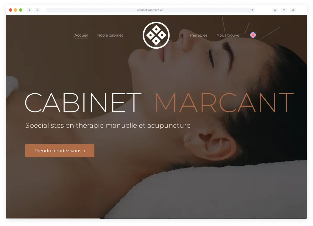 Refonte du site web d’un cabinet d’acupuncture